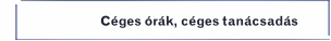 Céges órák, céges tanácsadás